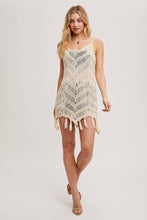Load image into Gallery viewer, Demetria Fringe Mini Dress

