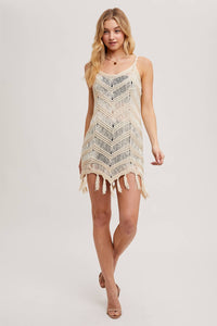 Demetria Fringe Mini Dress