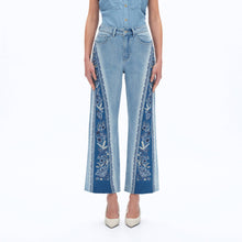 Load image into Gallery viewer, Bayeas High Rise Floral Embellished Jeans
