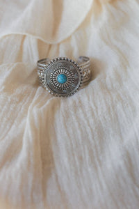 Desert Sunstone Stamped Cuff Bracelet