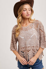 Load image into Gallery viewer, Clover Crochet Lace Top
