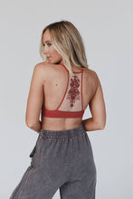 Load image into Gallery viewer, Tattoo Bralette - Rust
