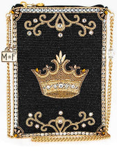 Load image into Gallery viewer, Royalty Gold Crown Mini Crossbody Handbag
