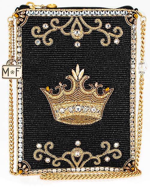 Royalty Gold Crown Mini Crossbody Handbag