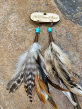 Load image into Gallery viewer, Feather Feather Bundle Earrings
