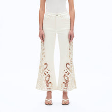 Load image into Gallery viewer, Bayeas High Rise Lace Wide Leg Jeans
