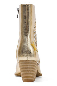 ARISA-80 Star-Studded Western Cowgirl Boots