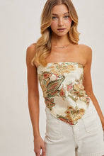 Load image into Gallery viewer, Paislee Satin Bandana Tube Top
