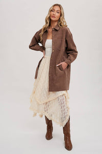 Aria Lace Tiered Midi Skirt