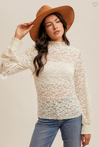 Gabrielle lace top