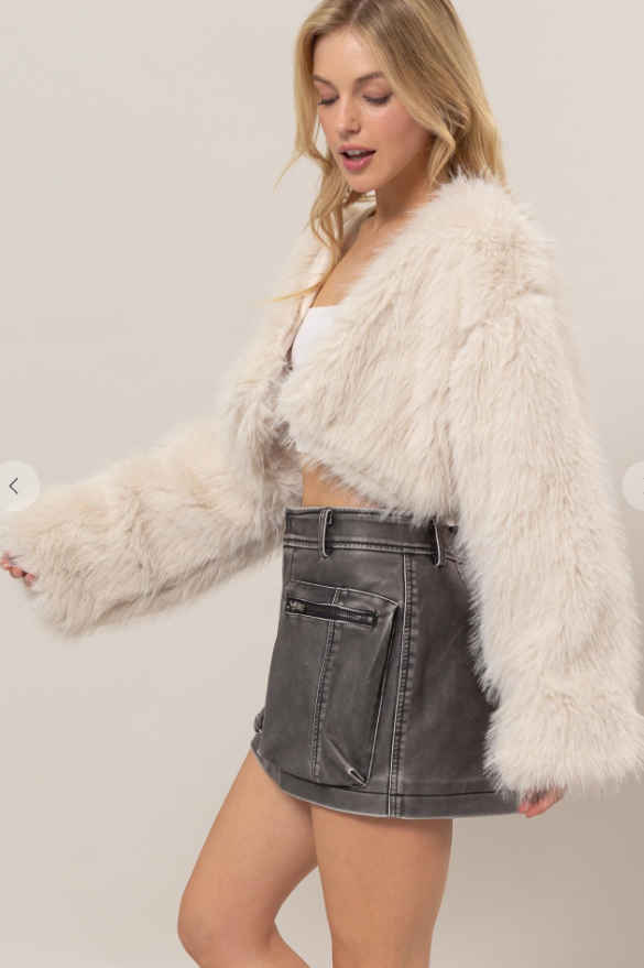 【美品】leinwande Mama's Faux-fur Jacket LEINWANDE ラインヴァンド 0221030206 Mama's Faux-fur Jacket