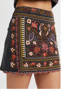 Zoey Embroidered Skirt