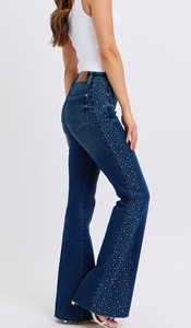 Judy Blue Rhinestone side jean