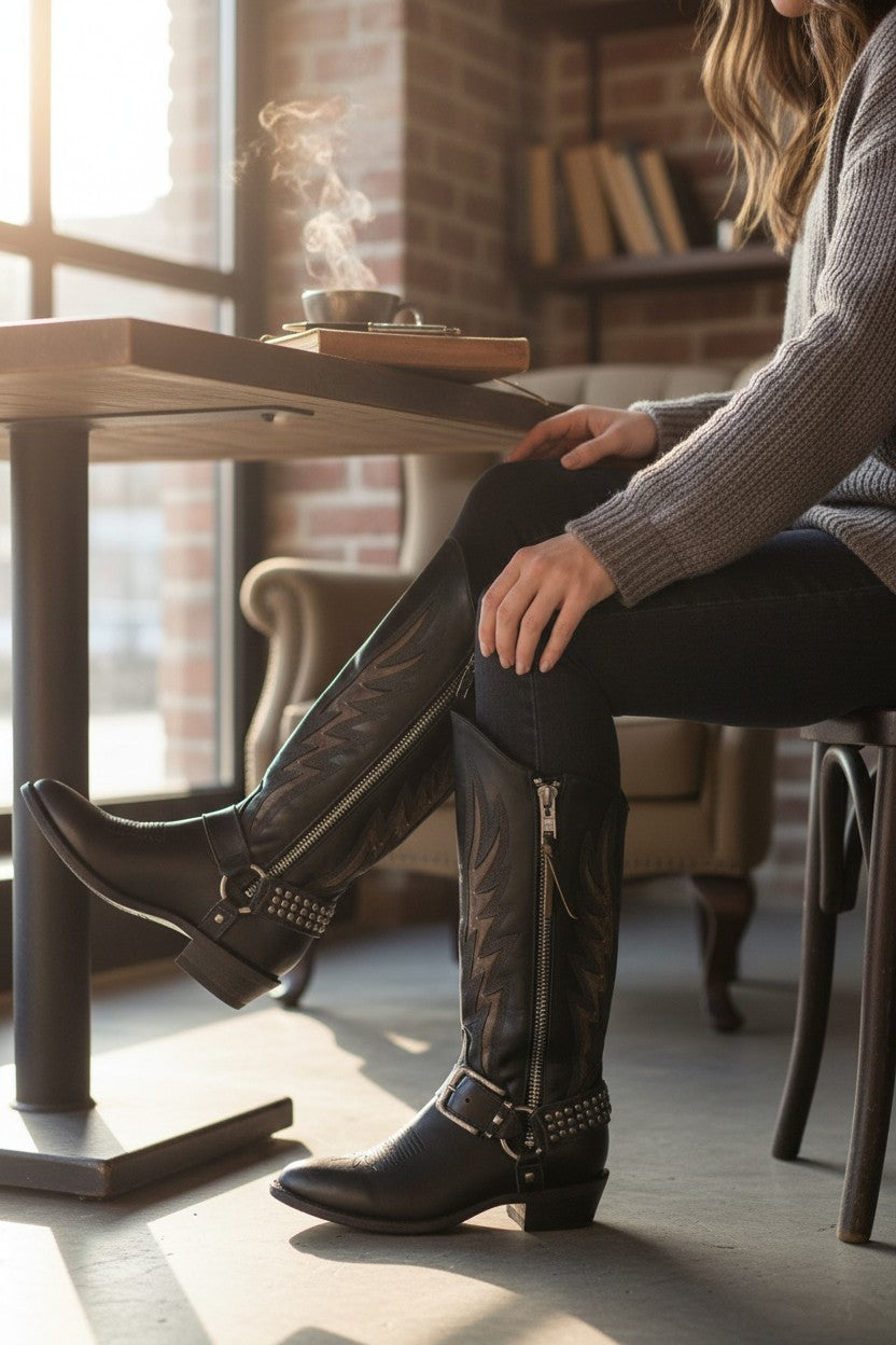 28cm　THE OLD GRINGO　ウエスタンブーツ　ブラック/P3436 28cm THE OLD GRINGO ウエスタンブーツ ブラック/P3436 - メルカリ