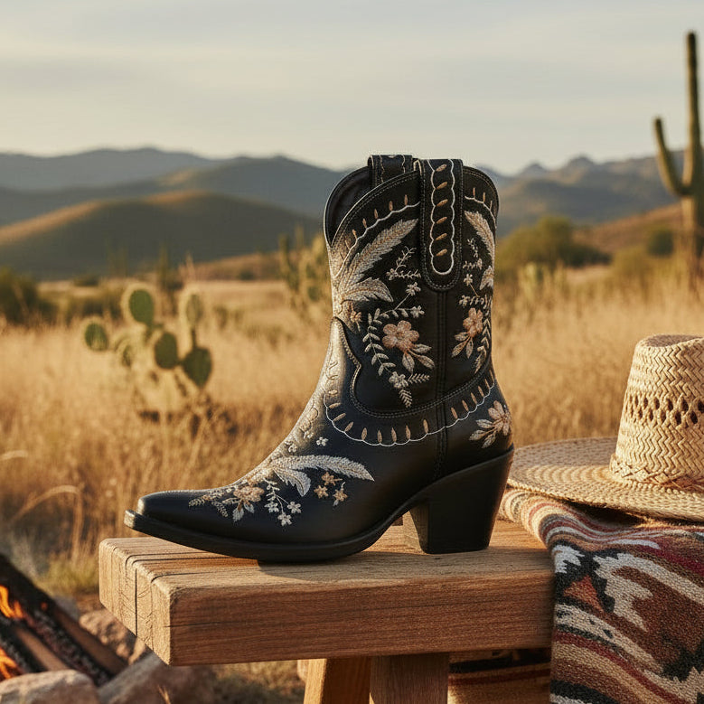 Dingo by Dan Post Primrose Floral Leather Boots – Madame Peacock's