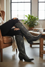 Load image into Gallery viewer, Old Gringo Stelletta 15&quot; Shaft Western Boots in Rustic Black
