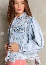 Load image into Gallery viewer, Pol yay yay studded jacket
