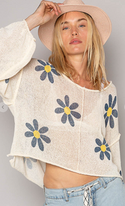 Pol Floral Sweater