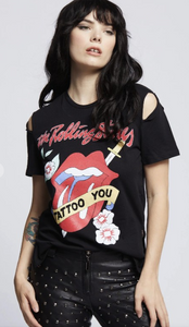 Rolling Stones Slit Sleeve T