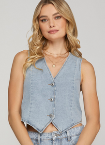 Skylar Denim Vest