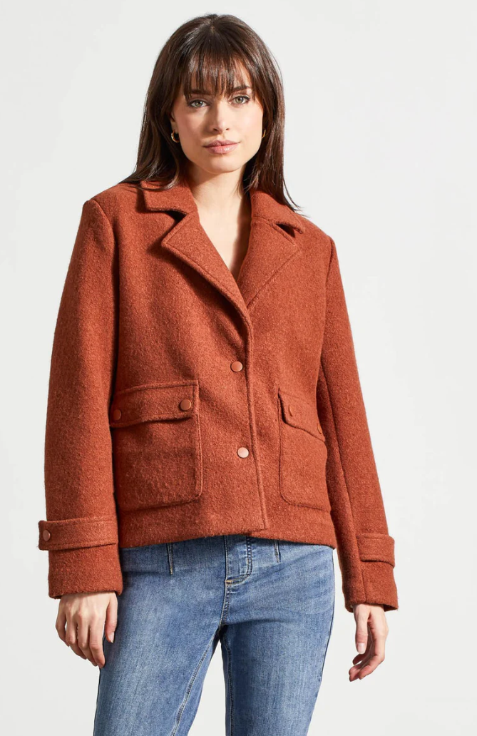 Tribal Cinnamon Peacoat