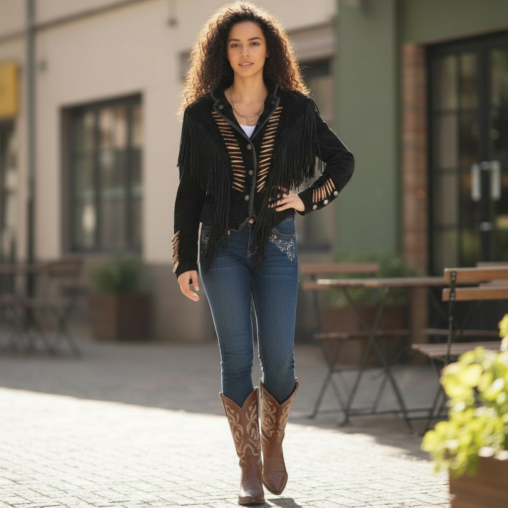 Scully Badlands Beaded Fringe Jacket – Madame Peacock's