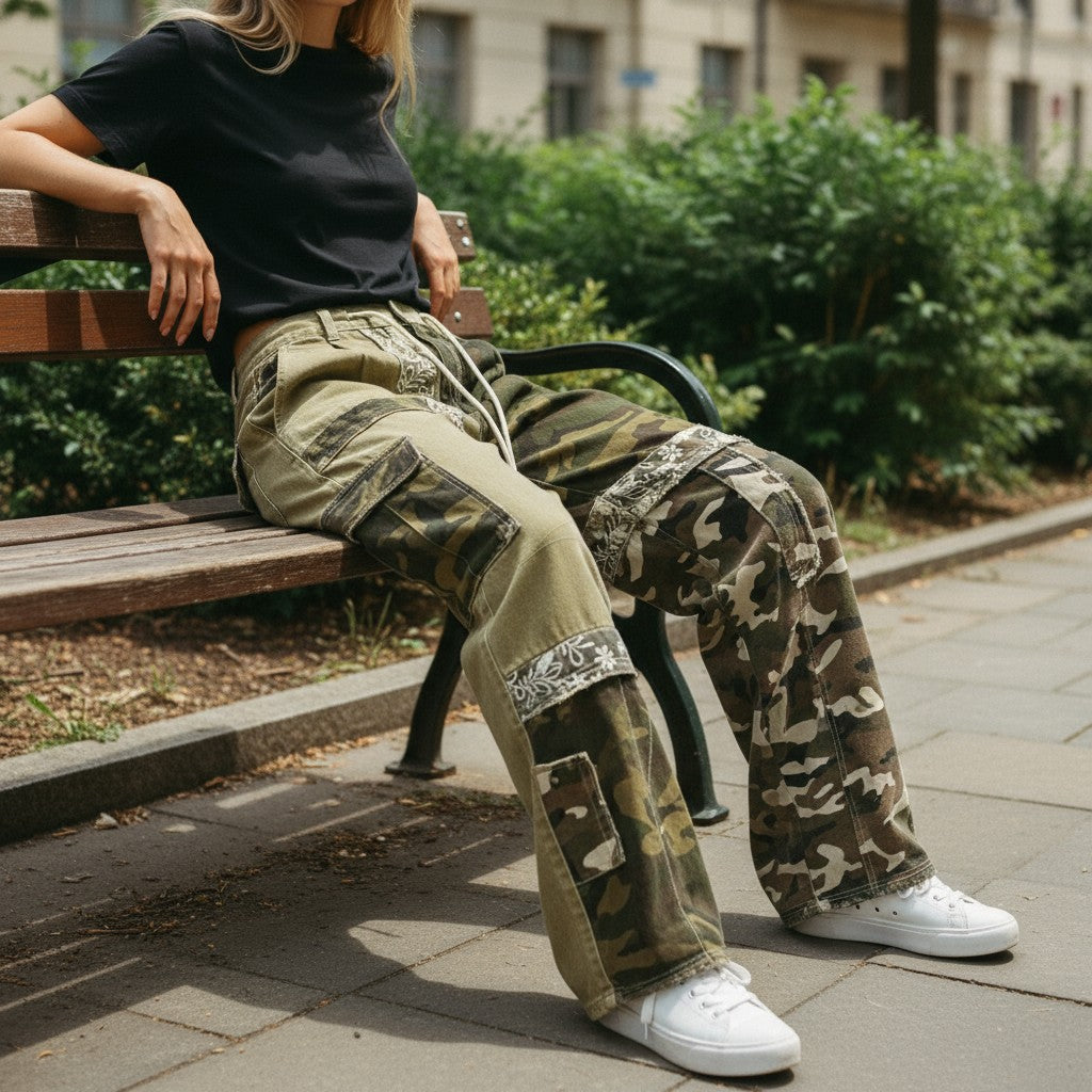 Alyssa Boho Camo Pants
