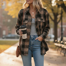 Load image into Gallery viewer, Multicolor Retro Plaid Boyfriend Shacket
