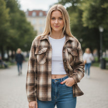 Load image into Gallery viewer, Parker Western Plaid Button-Up Jacket
