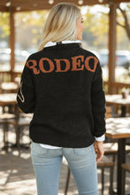 Load image into Gallery viewer, Skyler Black Rodeo Knit Sweater
