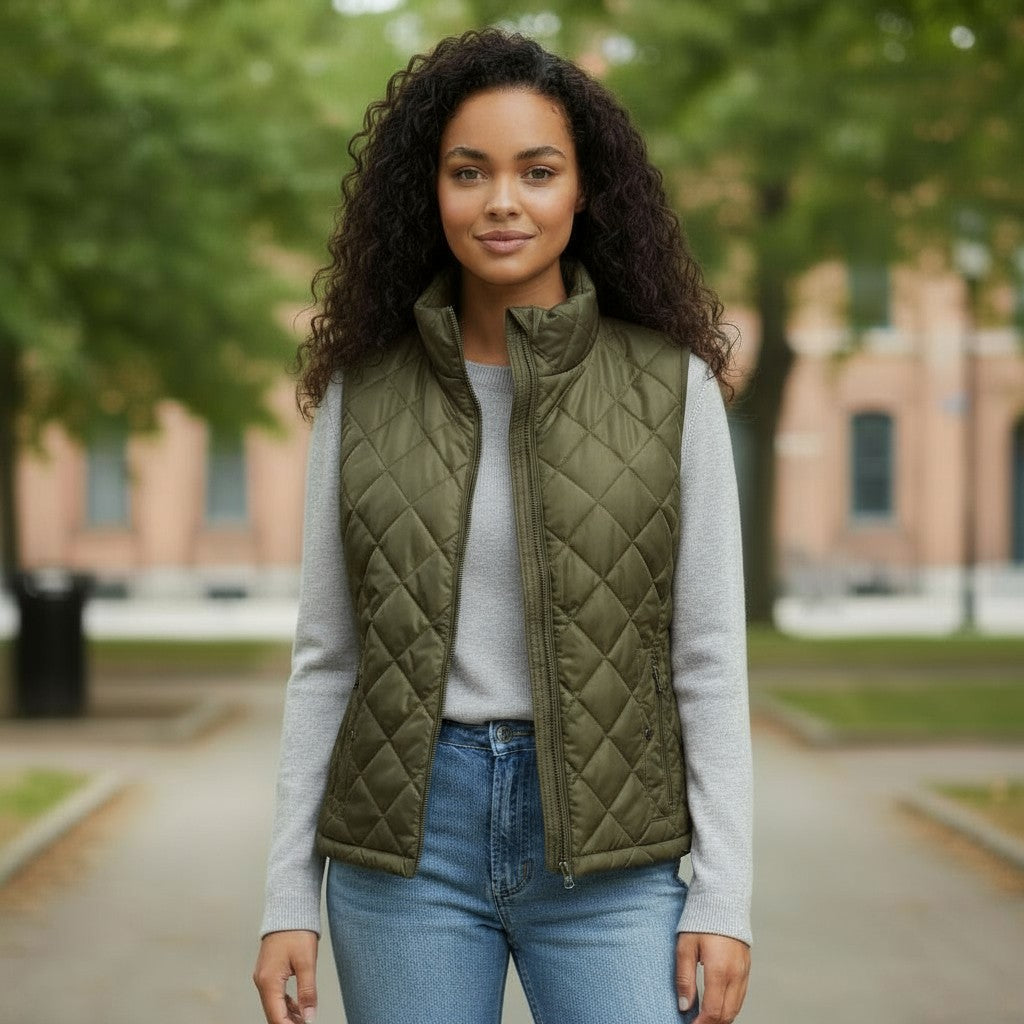 Sherpa Lined Reversible Quilted Vest