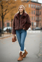 Load image into Gallery viewer, Farrah Chocolate Statement Jacket

