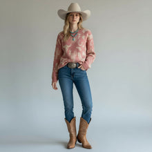 Load image into Gallery viewer, Hayden Western Graphic Oversized Knit Sweater
