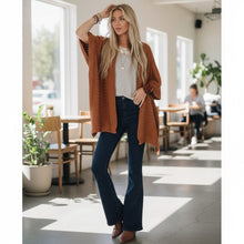 Load image into Gallery viewer, So Deserving Knit Ruana - Camel
