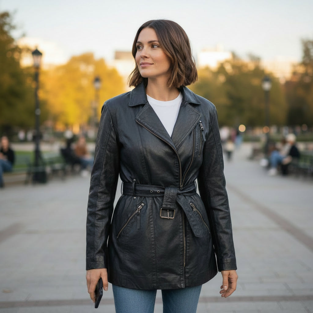 Scully Maya Belted Moto Jacket – Madame Peacock's