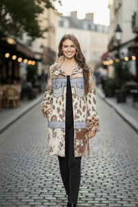 Alexa Mixed Media Patchwork Jacket