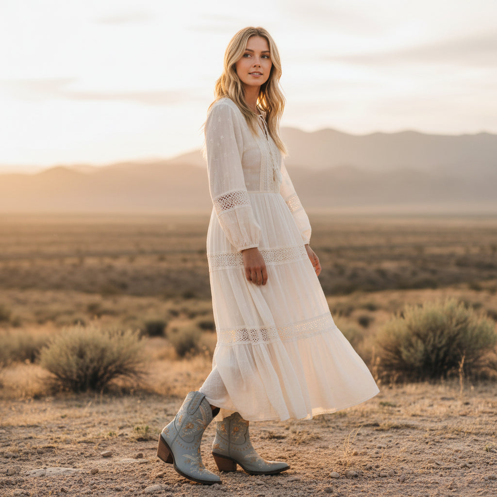 Dingo by Dan Post Primrose Floral Leather Boots – Madame Peacock's
