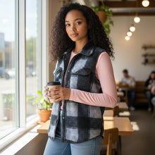 Load image into Gallery viewer, Herringbone Reversible Quilted Vest
