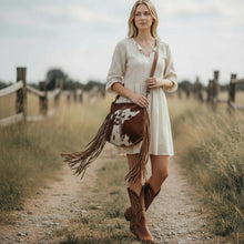 Load image into Gallery viewer, Edgy Hair-On Cowhide Bag
