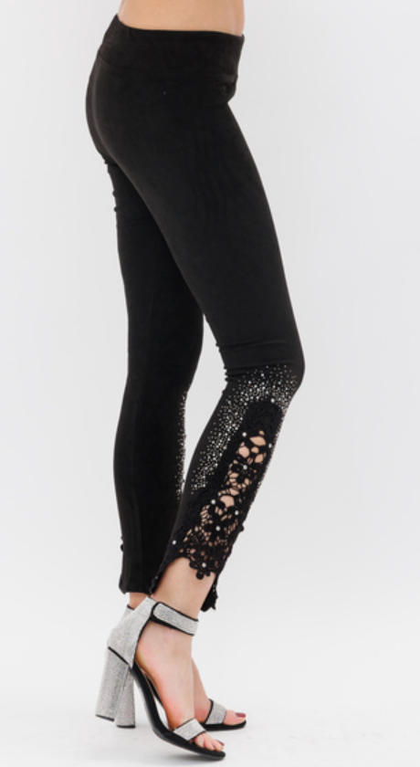 Vocal Lace bottom leggings