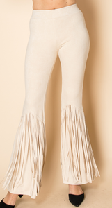 Vocal Fringed Suede Pant