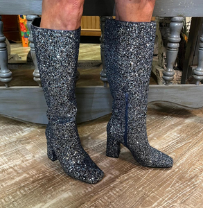 Yolo Sapphire glitter boot