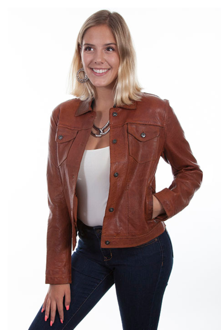 Scully Lamb Jean Jacket