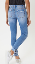 Load image into Gallery viewer, Kan Can Mid Rise Frayed Bottom Jean
