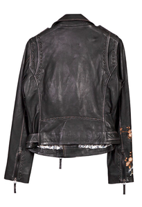 Scully Embroidered Moto jacket