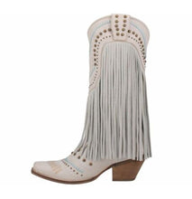 Load image into Gallery viewer, Dan Post Gypsy Fringed Boot black
